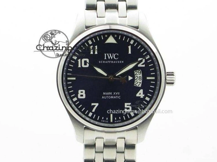 MIROTIME 0216 Pilot Chrono SS IW387808 CF3 ZF 1:1 Best Edition On Brown Leather Strap A Soft 7328